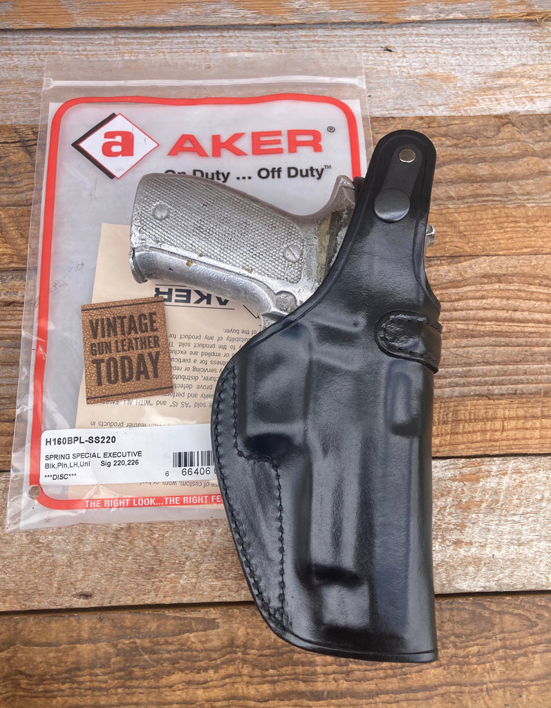 AKER  Black Leather IWB Spring Special Executive Holster For Sig P220 226 P226