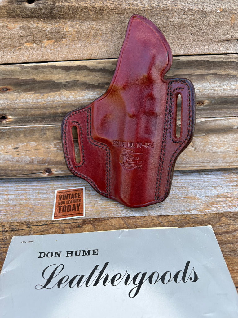Vintage Don Hume H721 OT Brown Leather Holster For Jericho UZI 941R Full Size