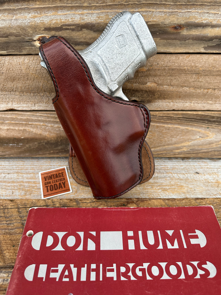 Vintage Don Hume H720 41-1 Brown Leather Paddle Holster For  GLOCK 29 30 G29 G30