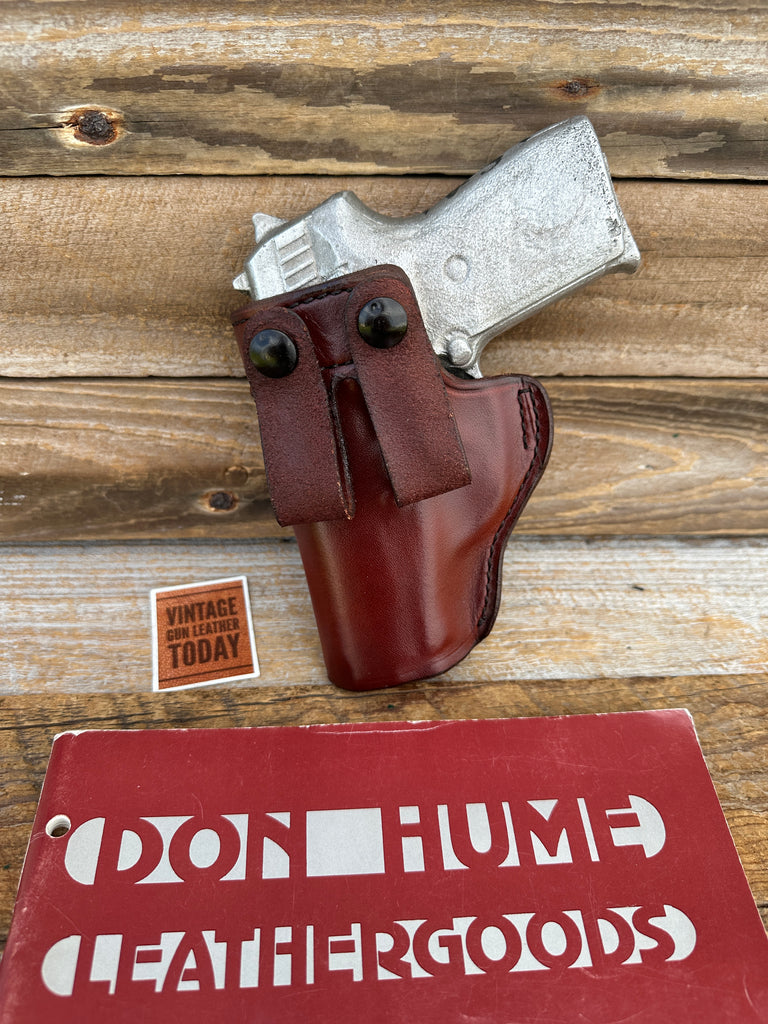 Vintage Don Hume H715 Brown Leather Open Top IWB Holster For Sig P239 239 LEFT