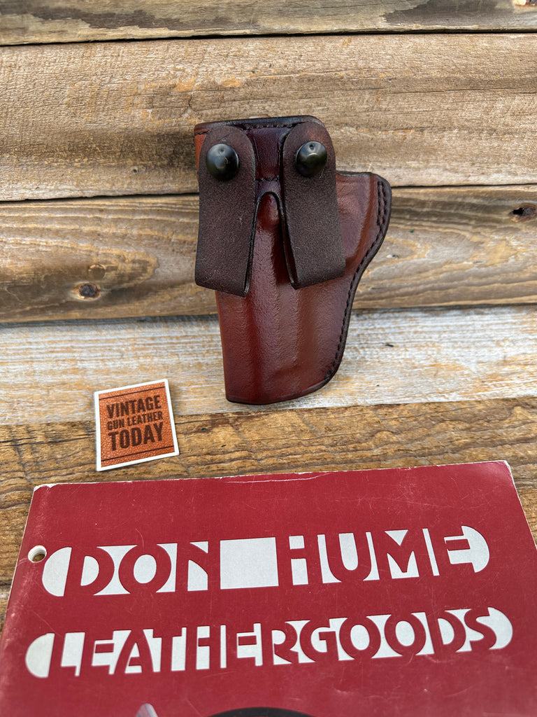 Vintage Don Hume H715 58 Brown Leather Open Top IWB Holster For DAEWOO 9MM .40