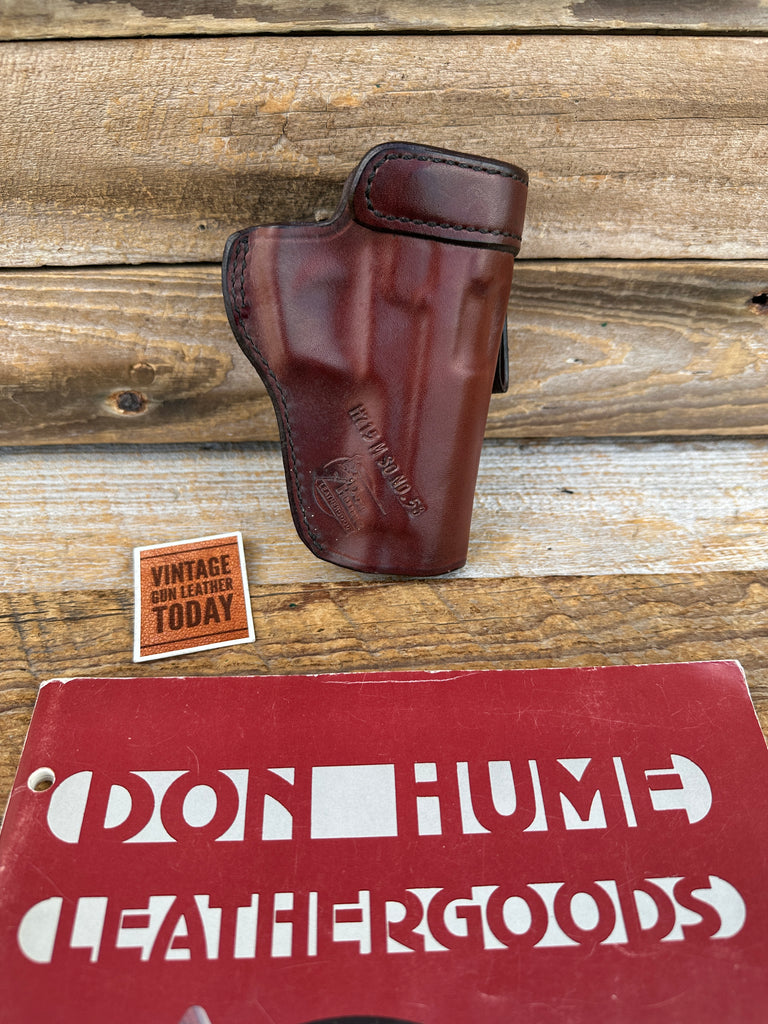Vintage Don Hume H715 58 Brown Leather Open Top IWB Holster For DAEWOO 9MM .40