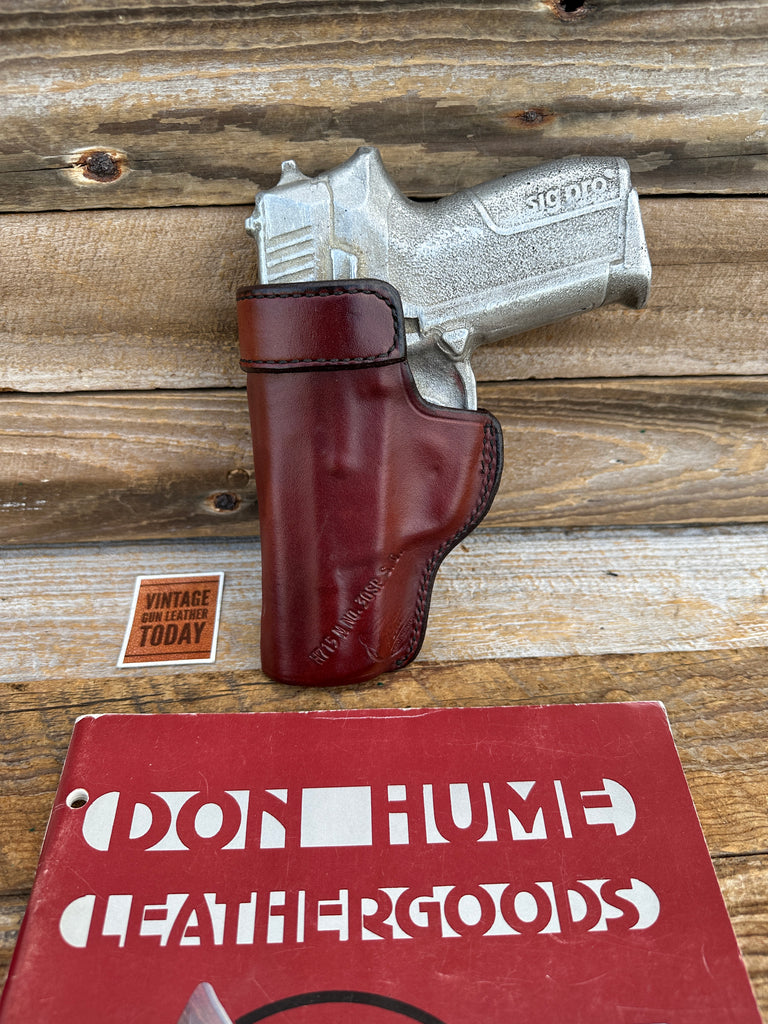 Vintage Don Hume H715 30SP Brown Leather Open Top IWB Holster For SIG P2340