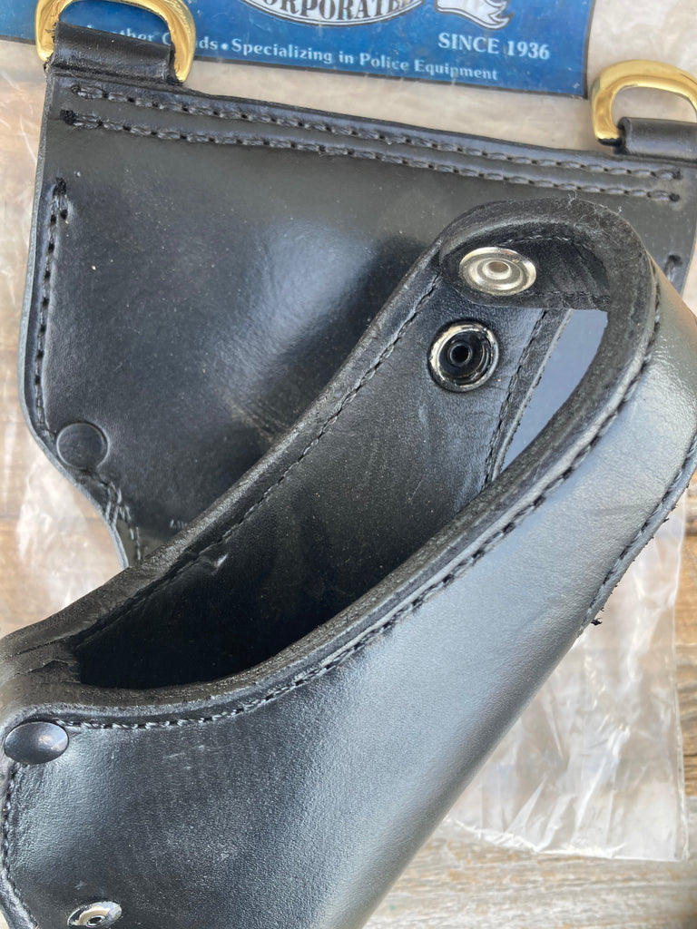 Tex Shoemaker Plain Black Leather Lined Duty Holster L2 Retention For HK USP 40