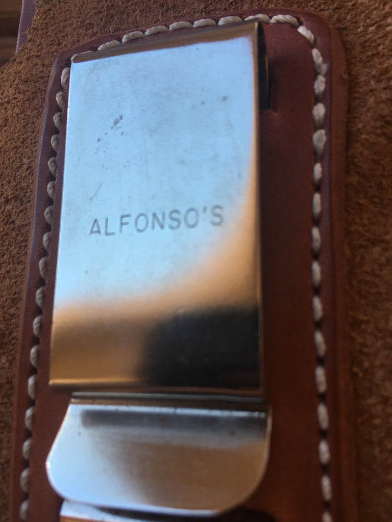 Vintage Alfonso's Suede Leather IWB / SOB Holster for Colt Commander 1911 Left Draw