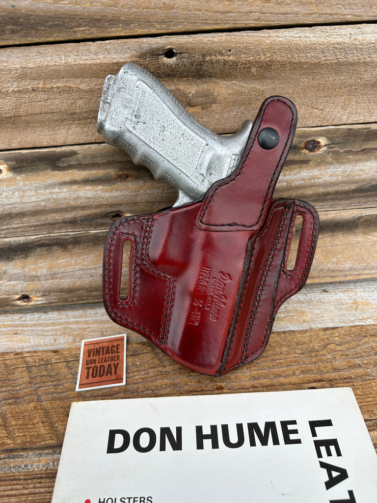 Don Hume Brown Leather H726 Optics Ready Holster For GLOCK G17 G22 G31 LEFT
