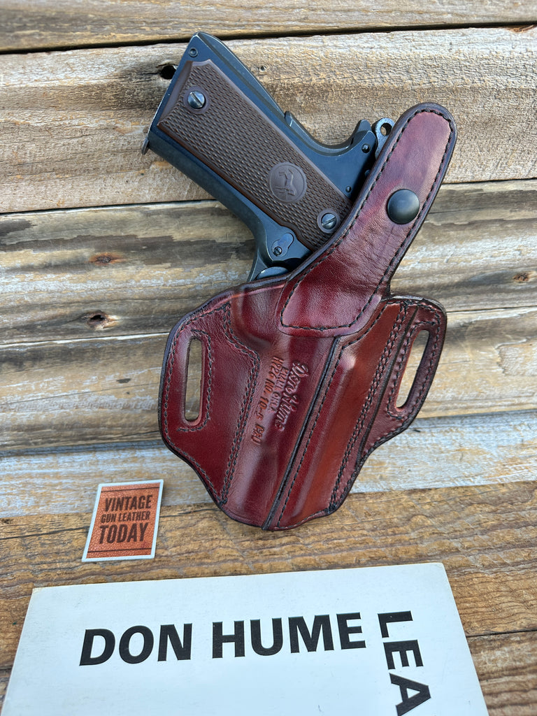 Don Hume Brown Leather H726 Optics Ready Holster For Colt 1911 Government LEFT