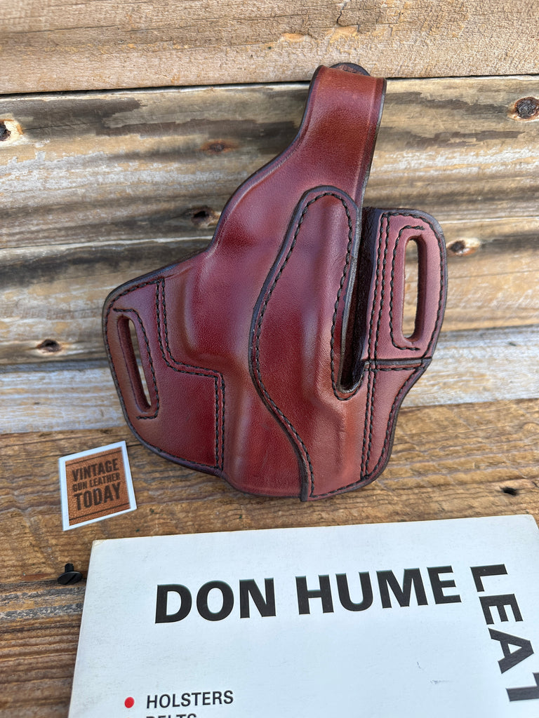 Don Hume Brown Leather H726 Optics Ready Holster For Taurus PT24/7 Right
