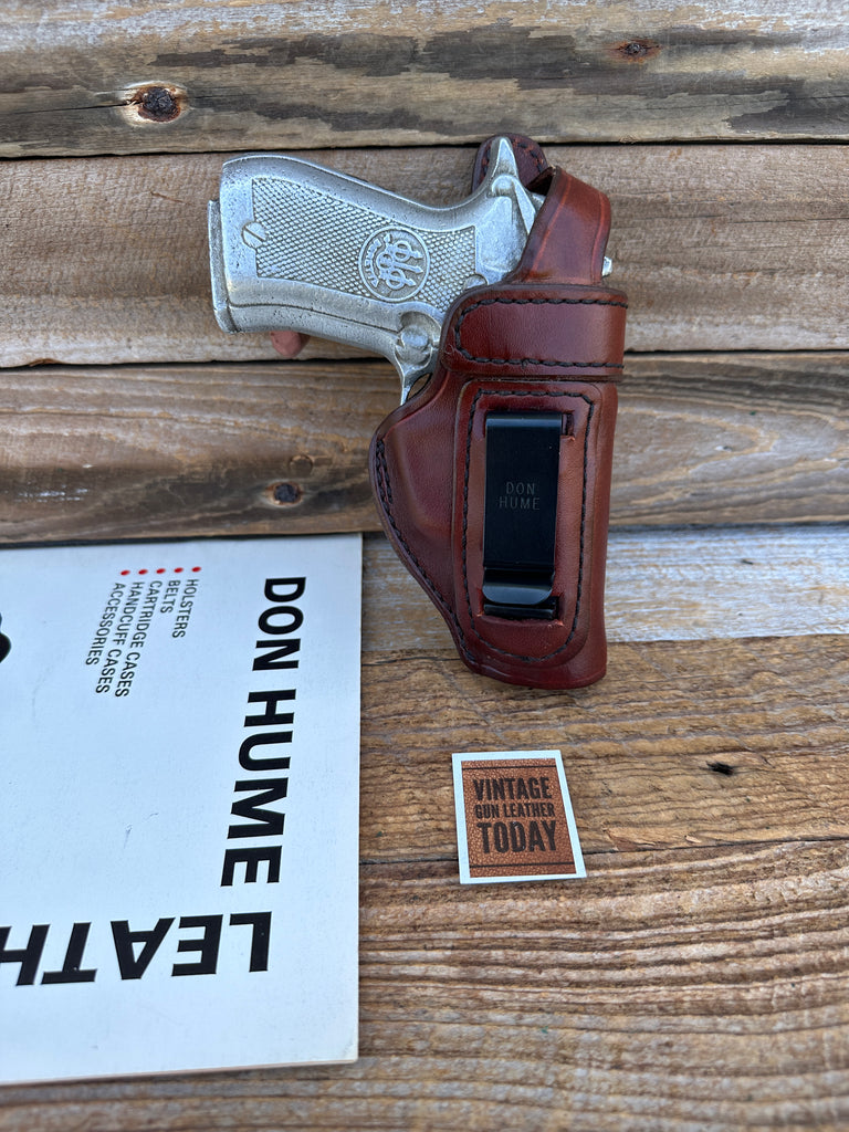 Don Hume H715 TB Brown Leather IWB Holster For Beretta 84F SQUARE Trigger Right