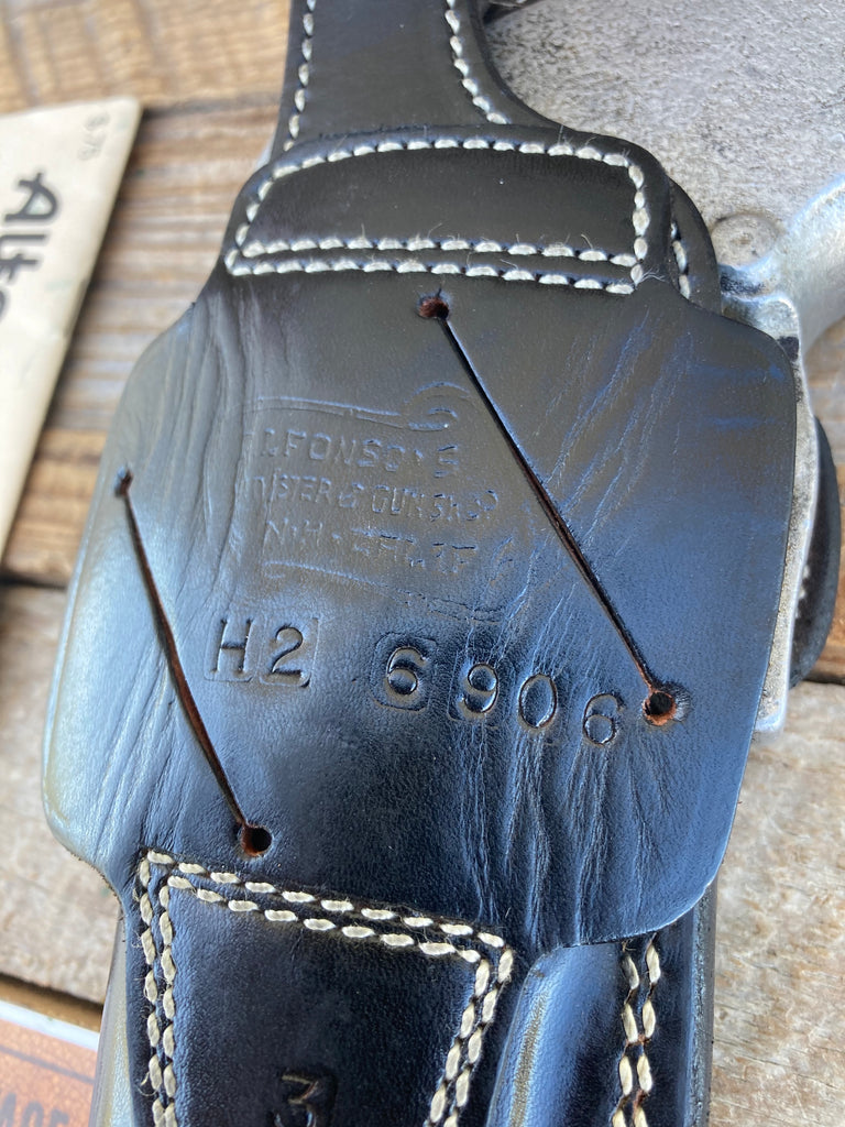 Vintage Alfonsos Black Basketweave Leather Lined Holster For S&W 469 6906 6904
