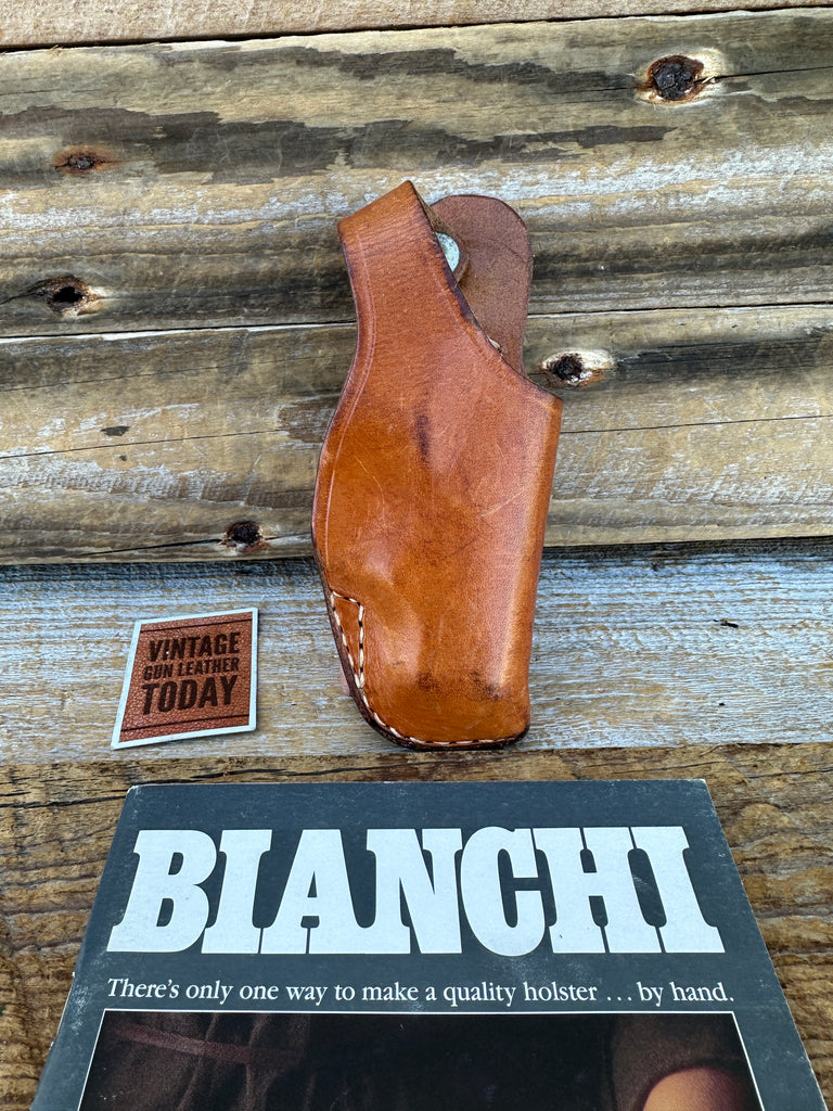Vintage Bianchi 18E Brown Leather OWB Holster For S&W Escort .22