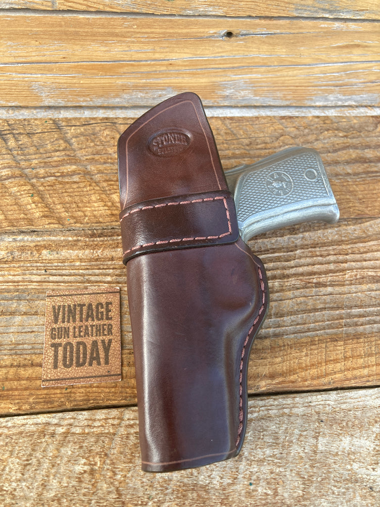 Stoner Carry Pro Leather Havana Brown IWB Holster For Llama Right
