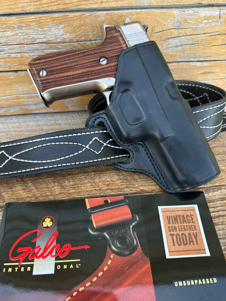 Galco Cover Six Black Leather OWB Cross Draw Holster For P226 P220 226 220 Right