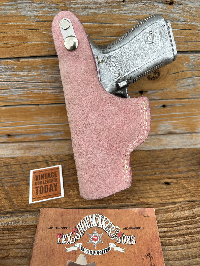 Tex Shoemaker Pink Leather IWB Holster For GLOCK G19 G23 G32 19 23 32 Right