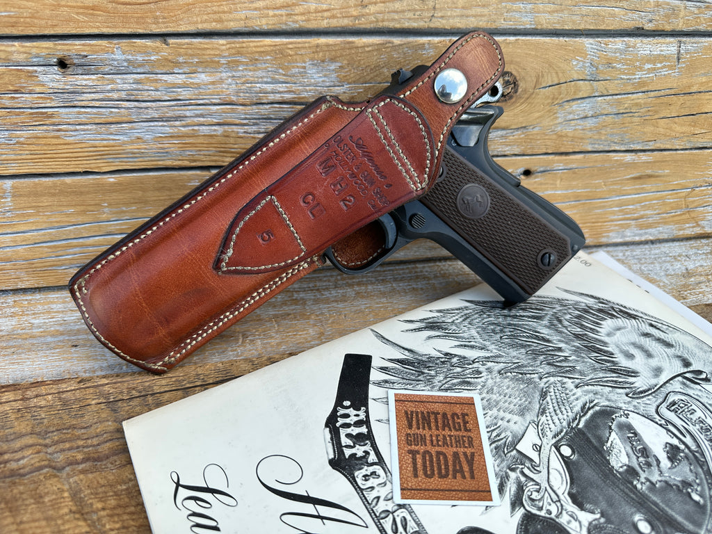 Alfonsos Of Hollywood Leather Lined OWB IWB Holster for Colt .45 1911 Government