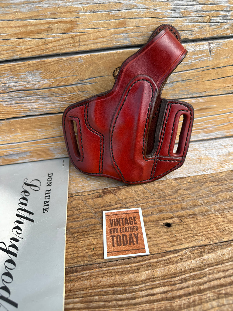 Don Hume Brown Leather H726 Optics Ready Holster For Colt Defender Series 90