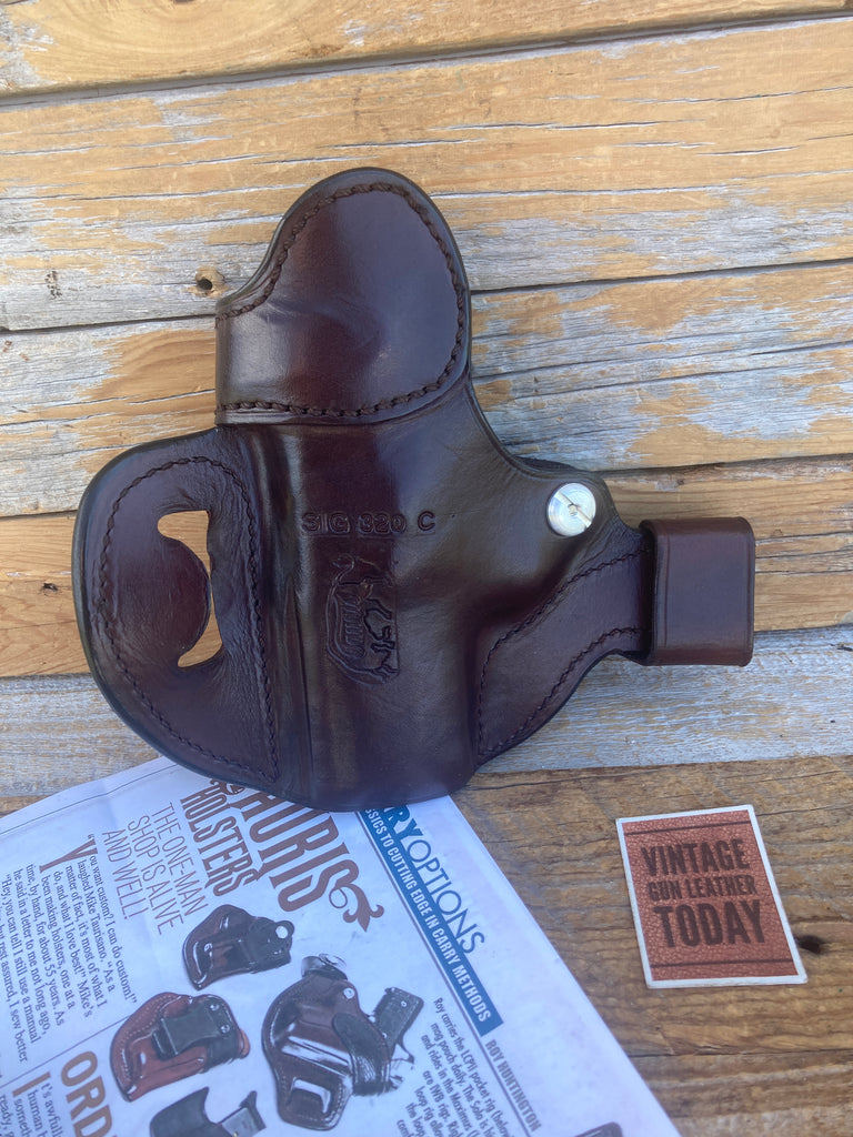 Taurisano TAURIS Reinforced High Ride OWB Brown Leather Holster For Sig 320 C