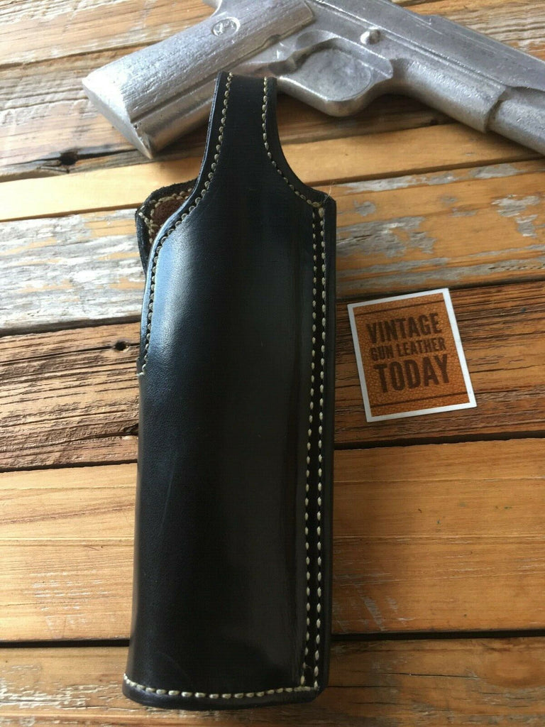 Vintage Alfonsos Black Leather Lined Holster For Colt Government 1911