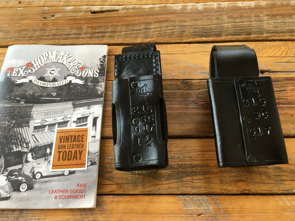 Tex Shoemaker Leather Single Magazine Carrier Horizontal For Glock 17 22 23 31