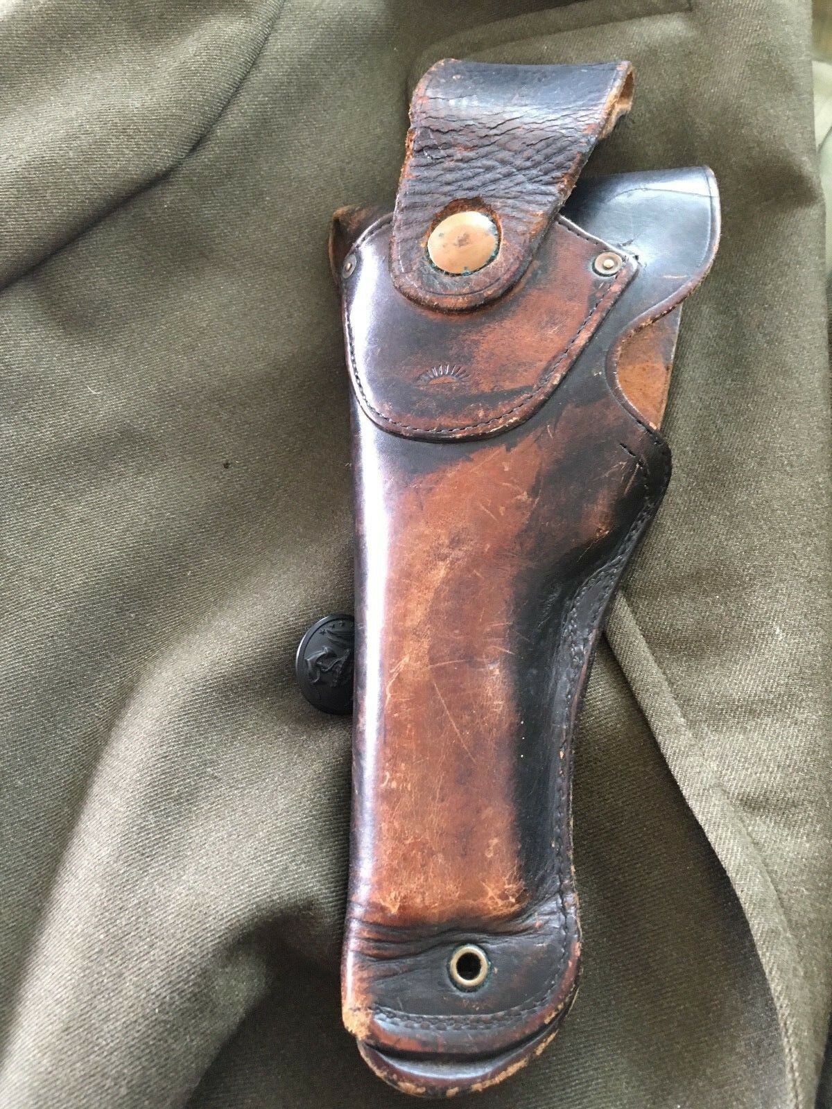 Vintage Western MFG CO 1916 WW1 Military Swivel Holster For Colt