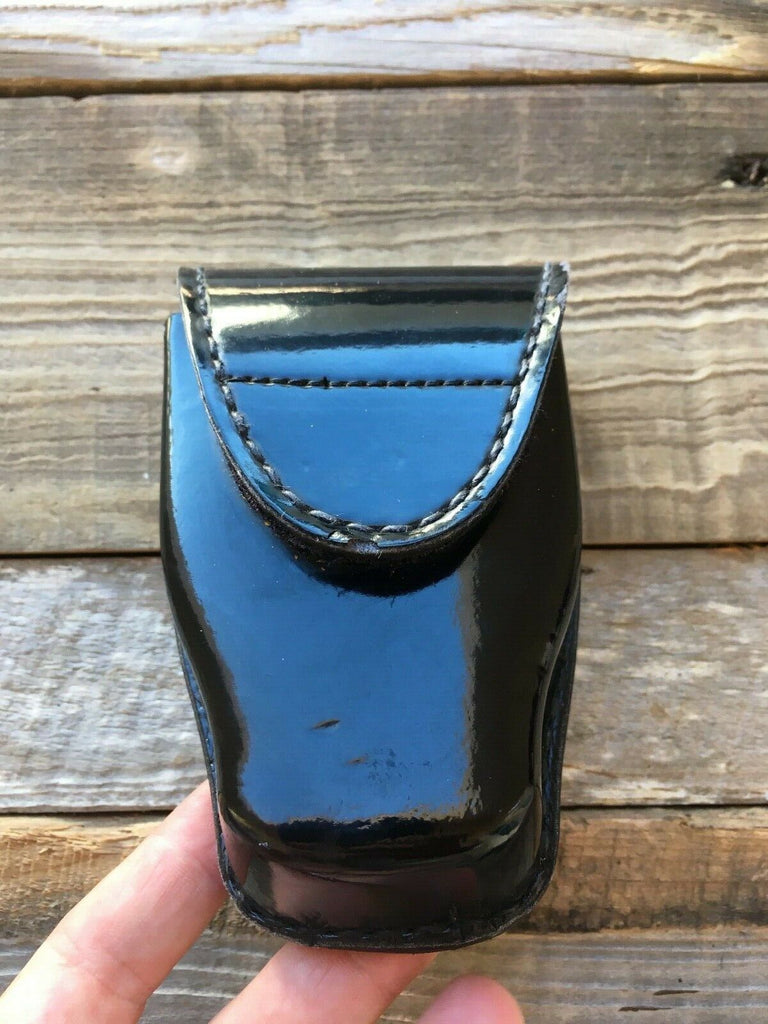 Tex Shoemaker 204A Gloss Clarino Leather Double Cuff Case Double Handcuff Holder