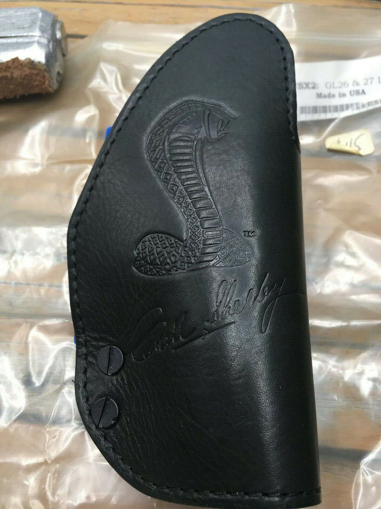 Beautiful Cobra Black Leather Lined IWB Holster For GLOCK 26 27 33 Shelby LEFT
