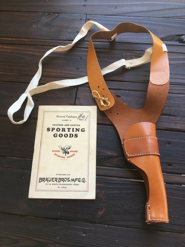 Brauer Brothers NS Leather Shoulder Holster Small Frame Revolver .32 .38 5"
