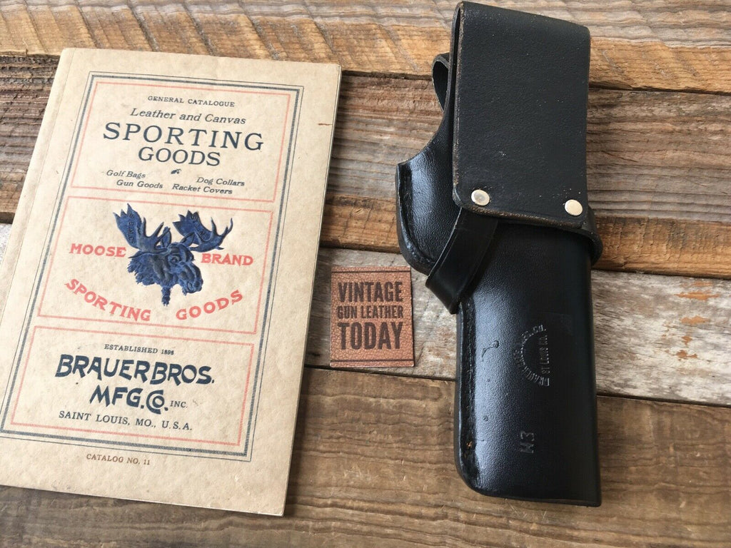 Brauer Brothers Black Leather Left Draw Holster H3 For Colt Government Ace 38 Super