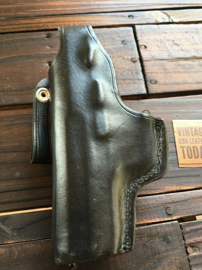 Tex Shoemaker Plain Black  Leather PL Paddle Holster For Sig Sauer P2340
