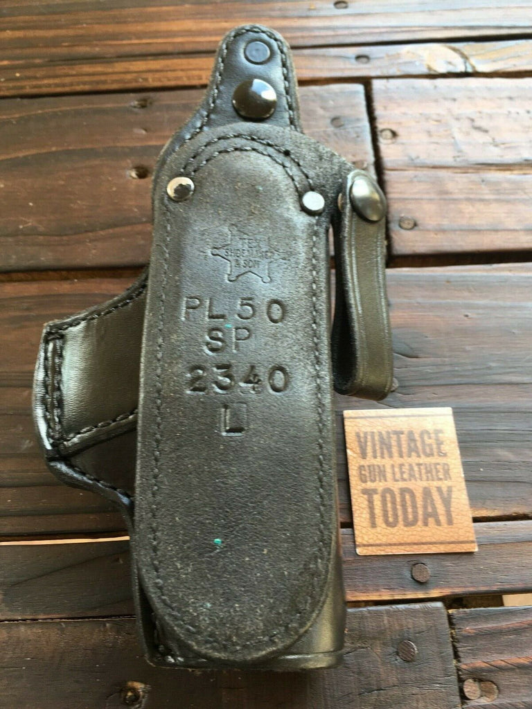 Tex Shoemaker Plain Black  Leather PL Paddle Holster For Sig Sauer P2340