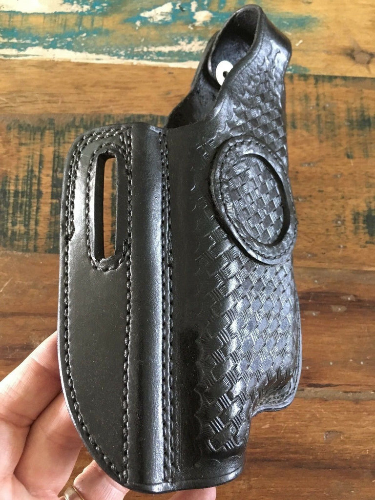 Tex Shoemaker OWB Basketweave Holster For S&W MP W/ X300 X300U Light or Similar