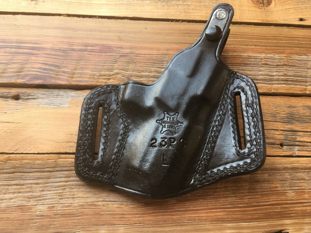 Vintage Tex Shoemaker 23PC Black leather OWB Holster for S&W 469 669 LEFT