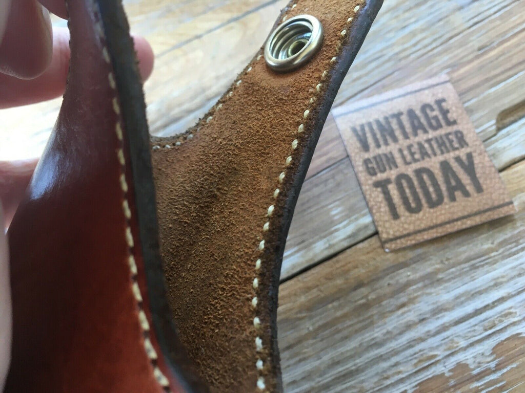 Vintage Alfonsos Basketweave Leather Lined Holster for Colt Commander .45 LEFT