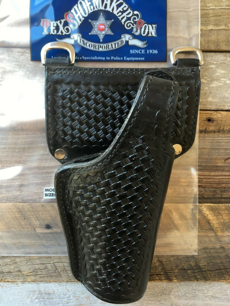 Vintage Tex Shoemaker Black Basketweave Duty Holster For S&W 4566 TSW