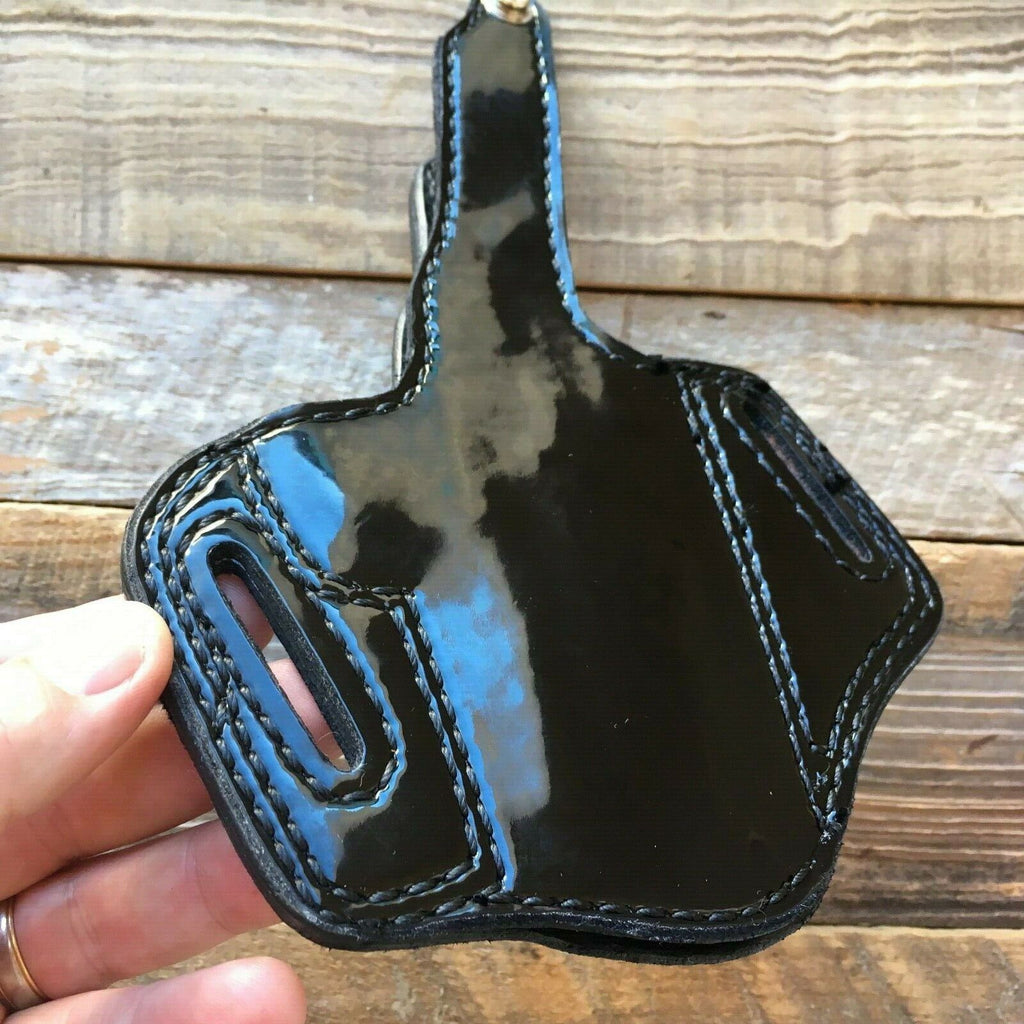 Vintage Tex Shoemaker Clarino Gloss Leather Lined Parade Holster For S&W 1066
