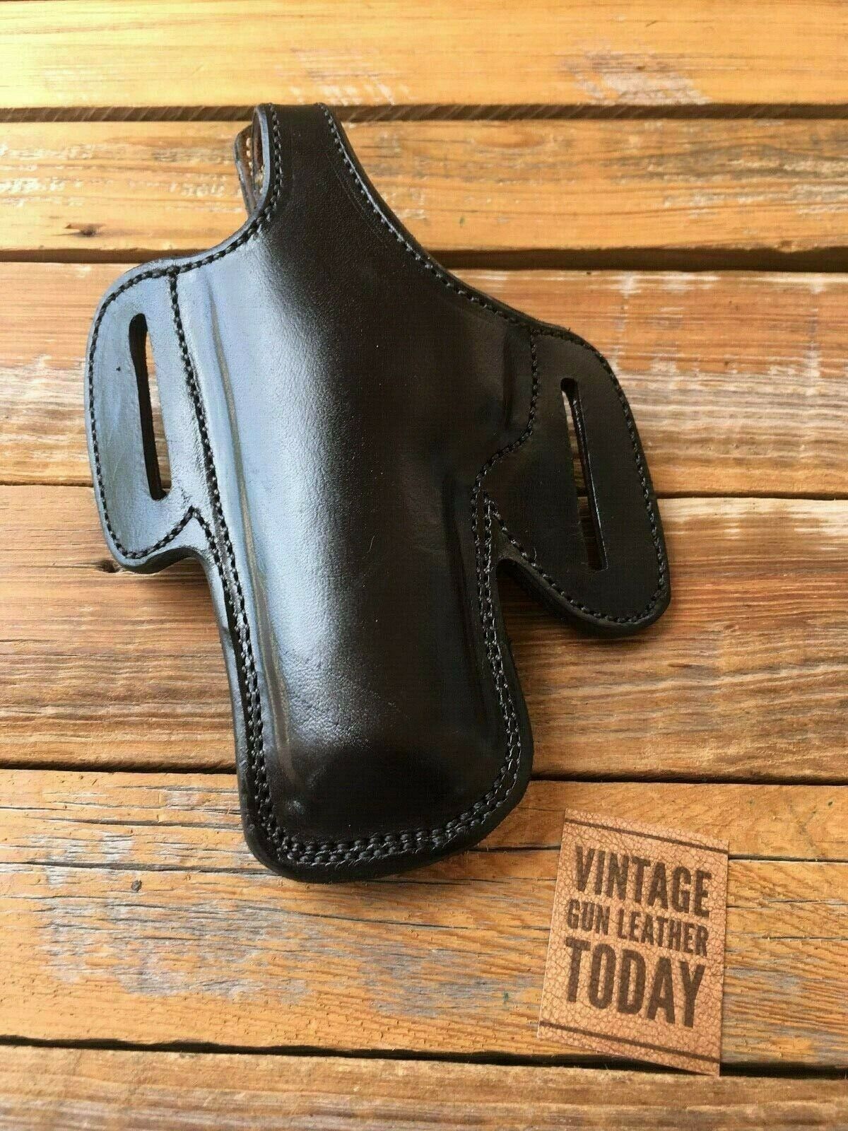 Alfonso's Black Leather Suede Lined Holster For Colt Commander Left Co 