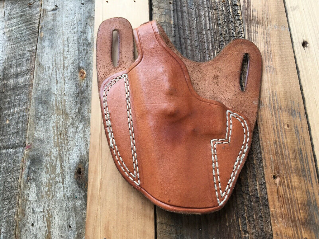 Vintage Tex Shoemaker Special Order Brown Leather OWB Holster for S&W 6906 6904