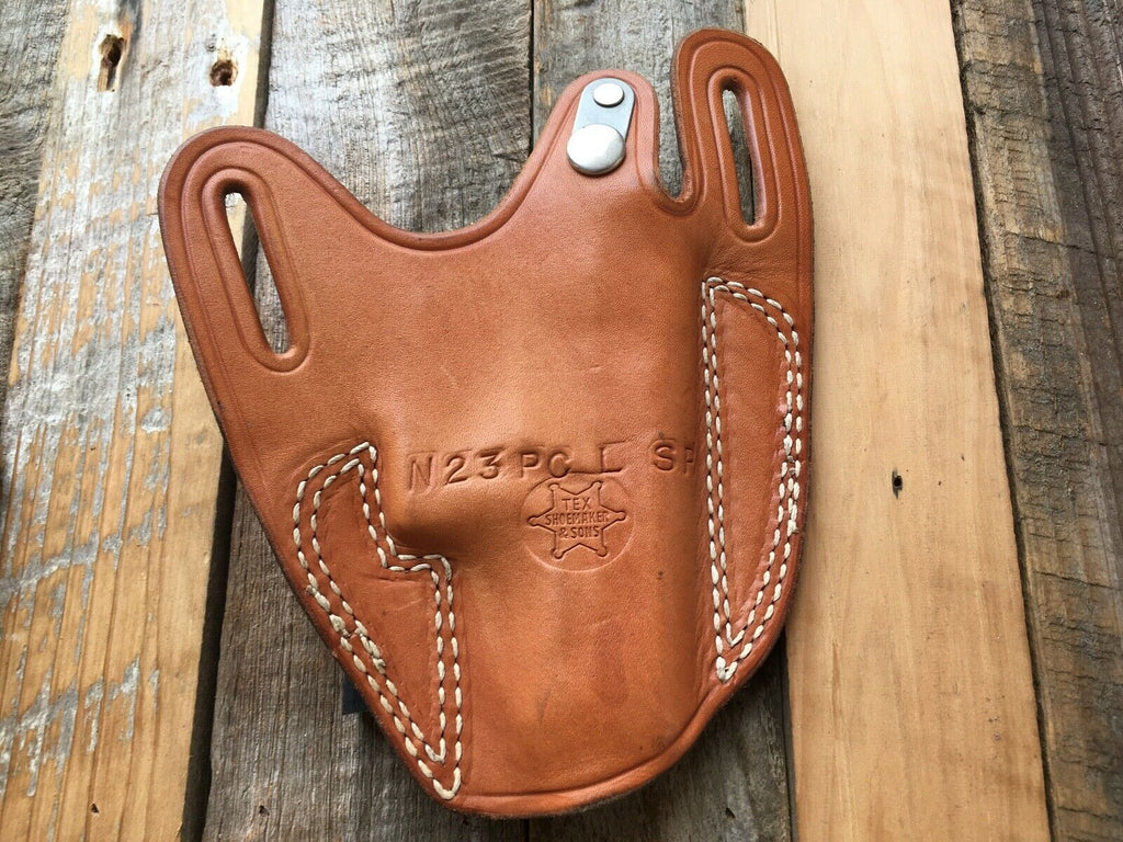 Vintage Tex Shoemaker Special Order Brown Leather OWB Holster for S&W 6906 6904