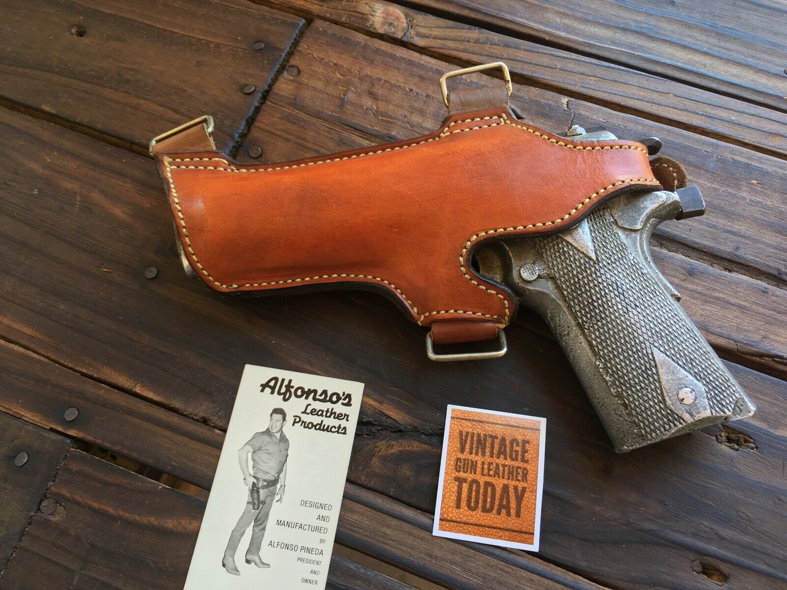 Vintage Shoulder Western Shoulder Holsters Alfonso's Brown Leather