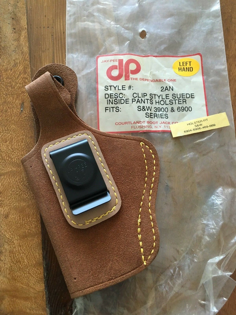 Vintage JAY PEE Suede Leather IWB Holster For S&W 3900 - 6900 Series LEFT