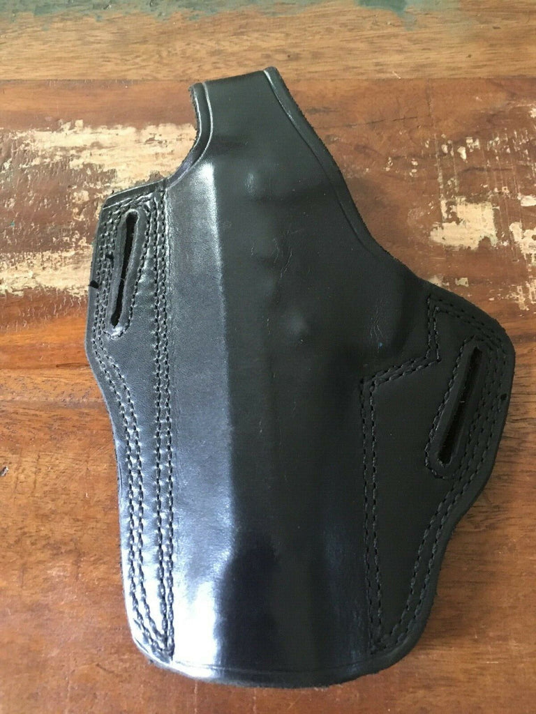 Tex Shoemaker Black Leather OWB Holster Beretta 92F Right Pancake Style