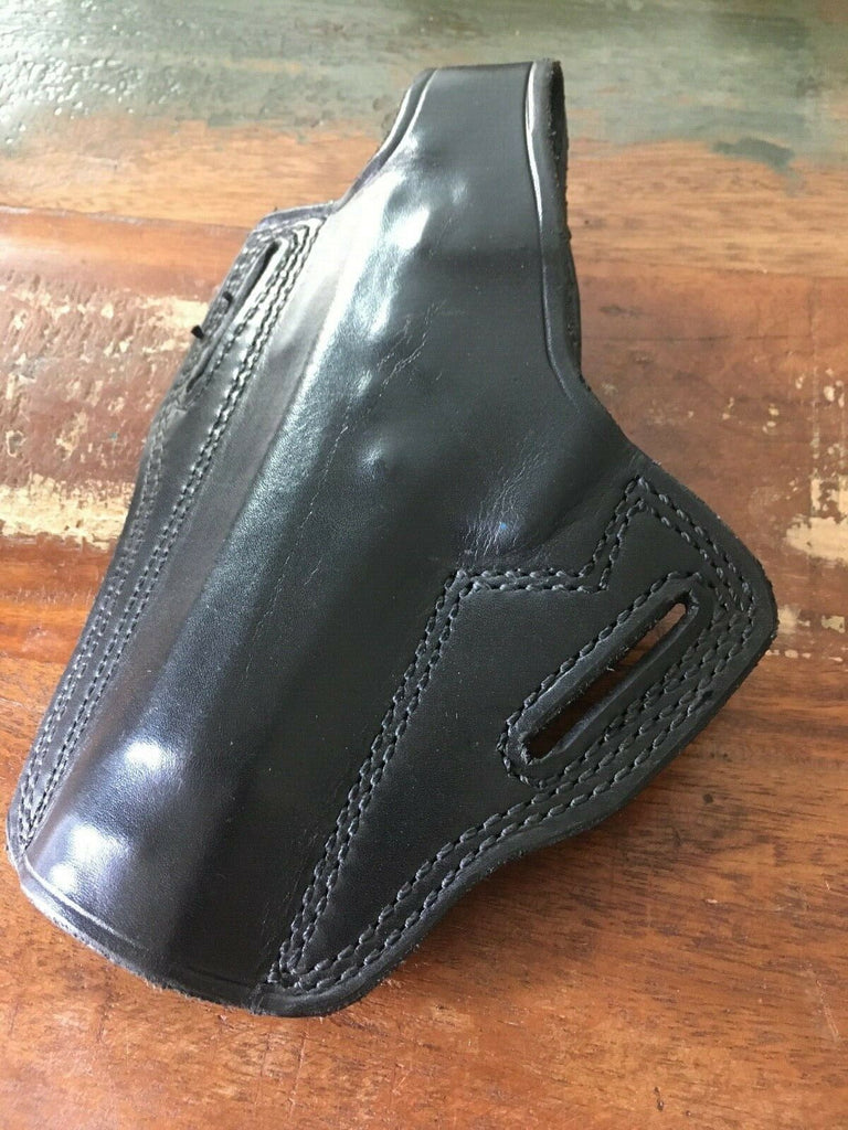 Tex Shoemaker Black Leather OWB Holster Beretta 92F Right Pancake Style