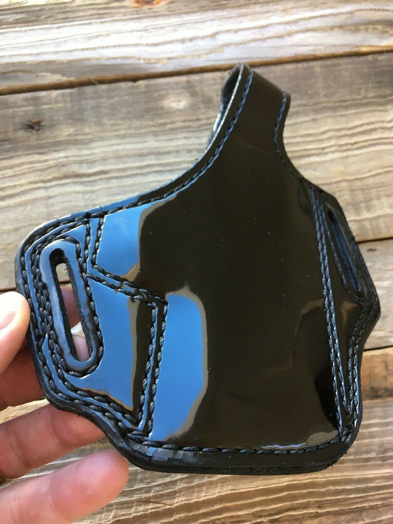 Vintage Tex Shoemaker Black Clarino Gloss Leather Parade Holster For Sig P228