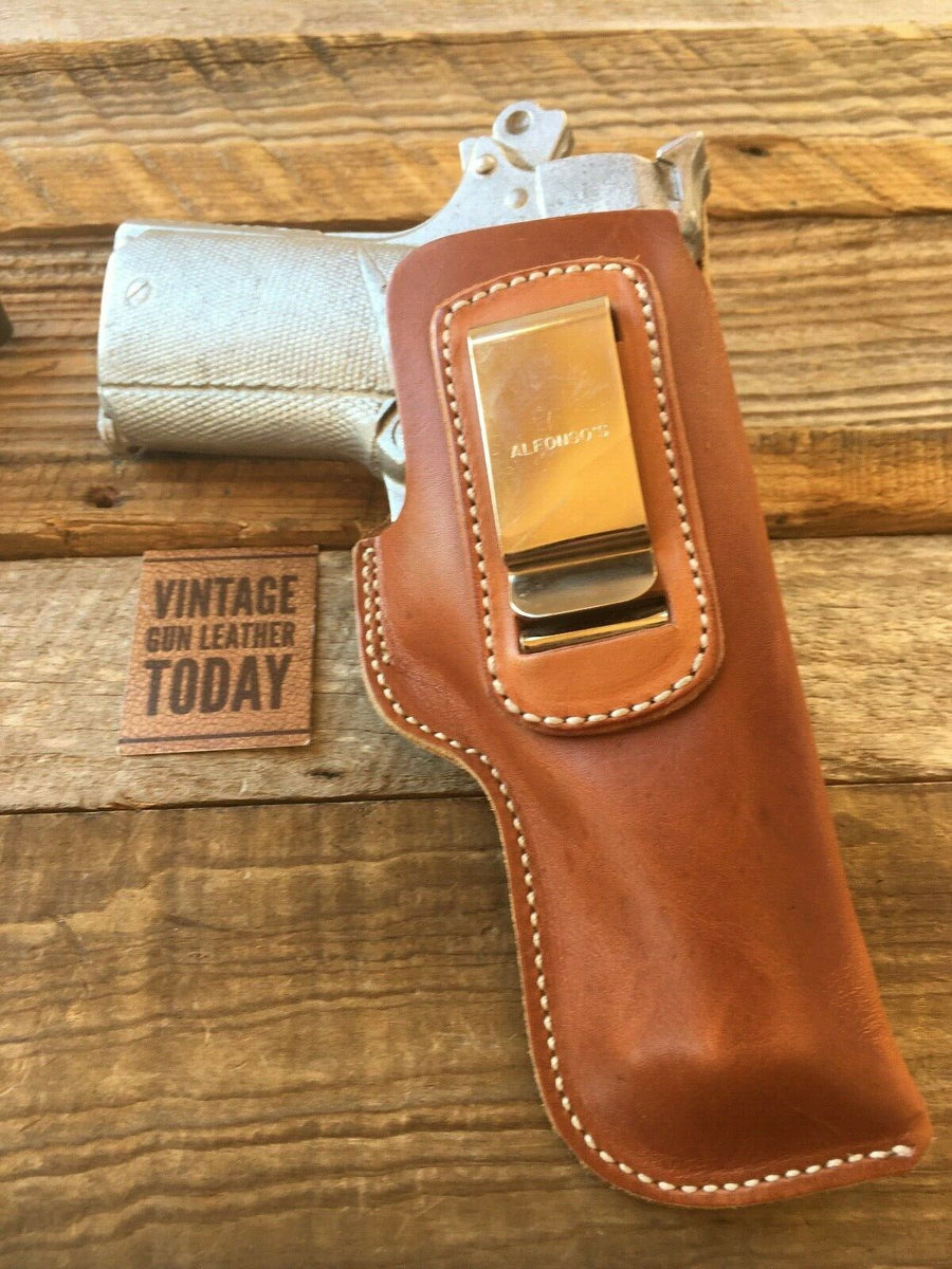 Alfonsos Brown Leather IWB Small of back Holster for Colt 1911 Command ...