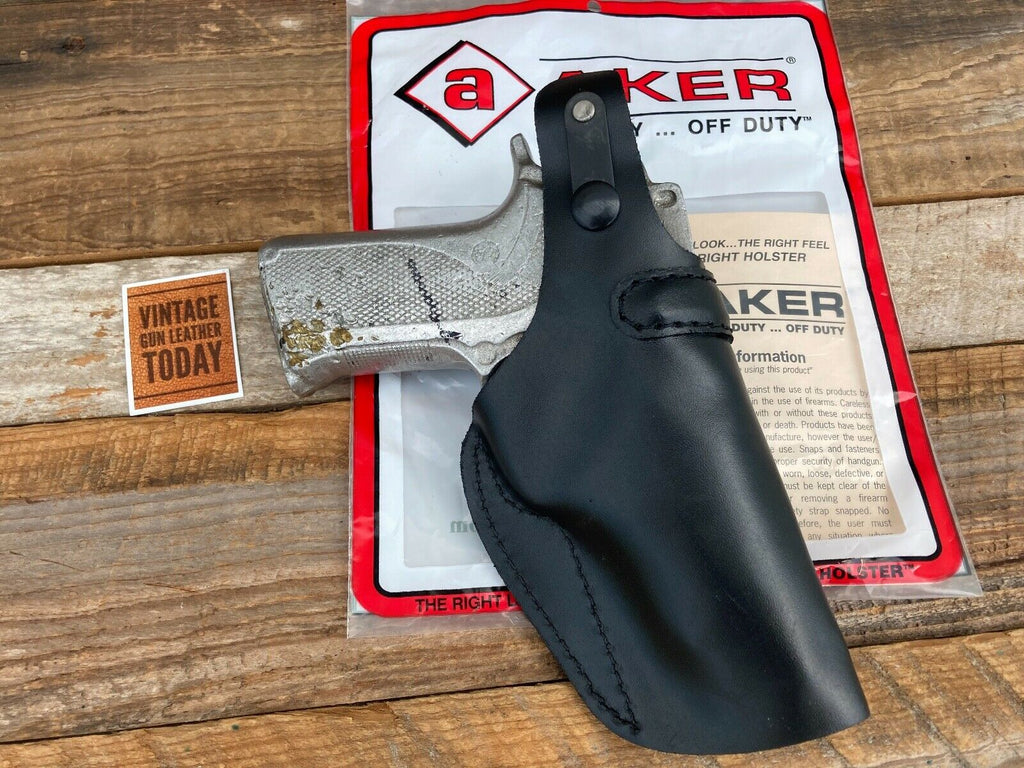 AKER Black Leather IWB Spring Special Holster For S&W 4006 TSW Bobbed Hammer