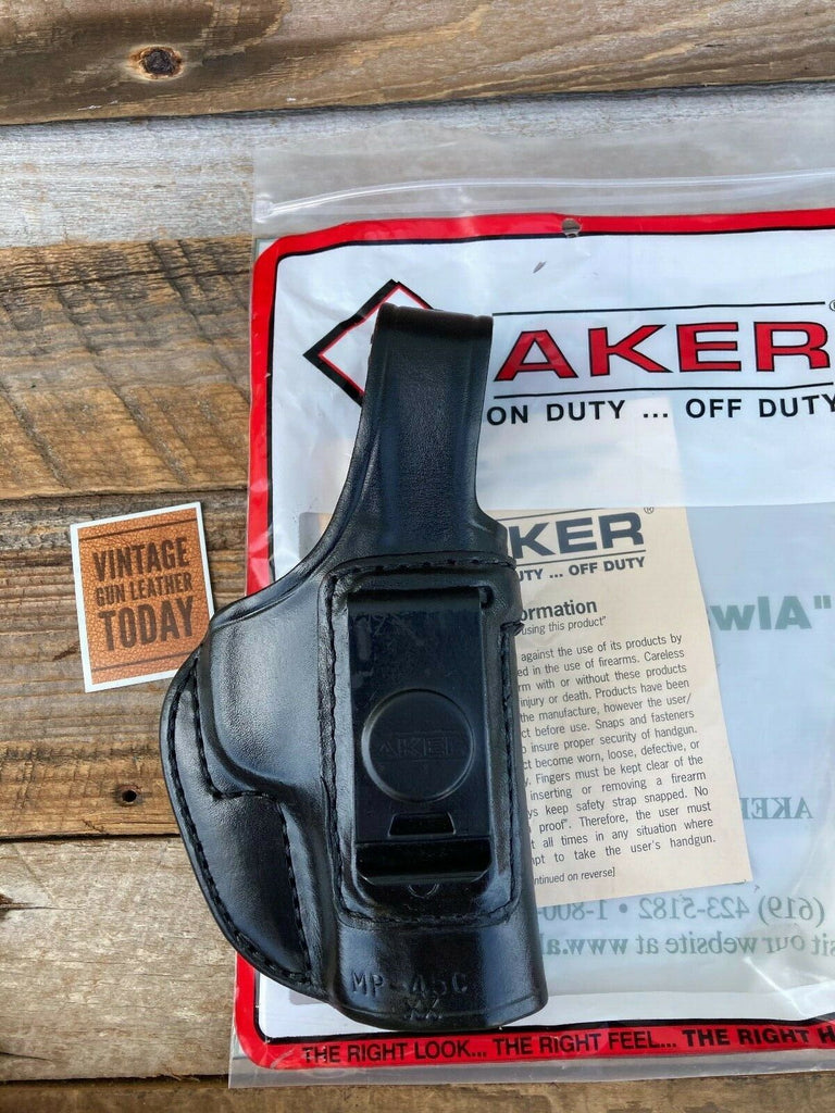 AKER Discontinued Black Leather IWB Spring Special Holster For S&W M&P 45C