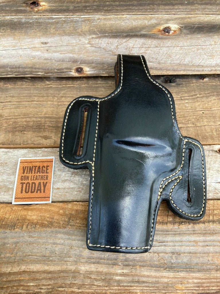 Alfonso's F60 Black Leather Lined Holster For Python S&W L Frame 4 Revolver LEFT