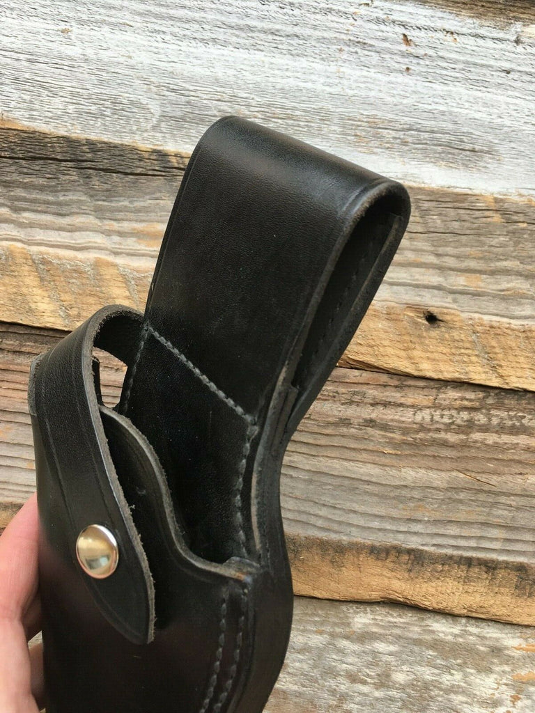 Vintage Tex Shoemaker 50A Black Leather Jordan Style Holster For K / N Frame Revolver