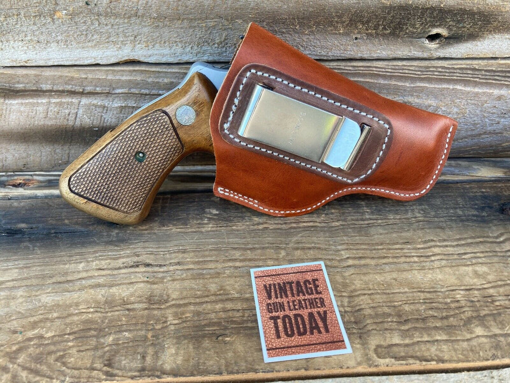 Alfonsos Leather IWB Holster For S&W  J Frame / Colt Detective Small Revolver 2"