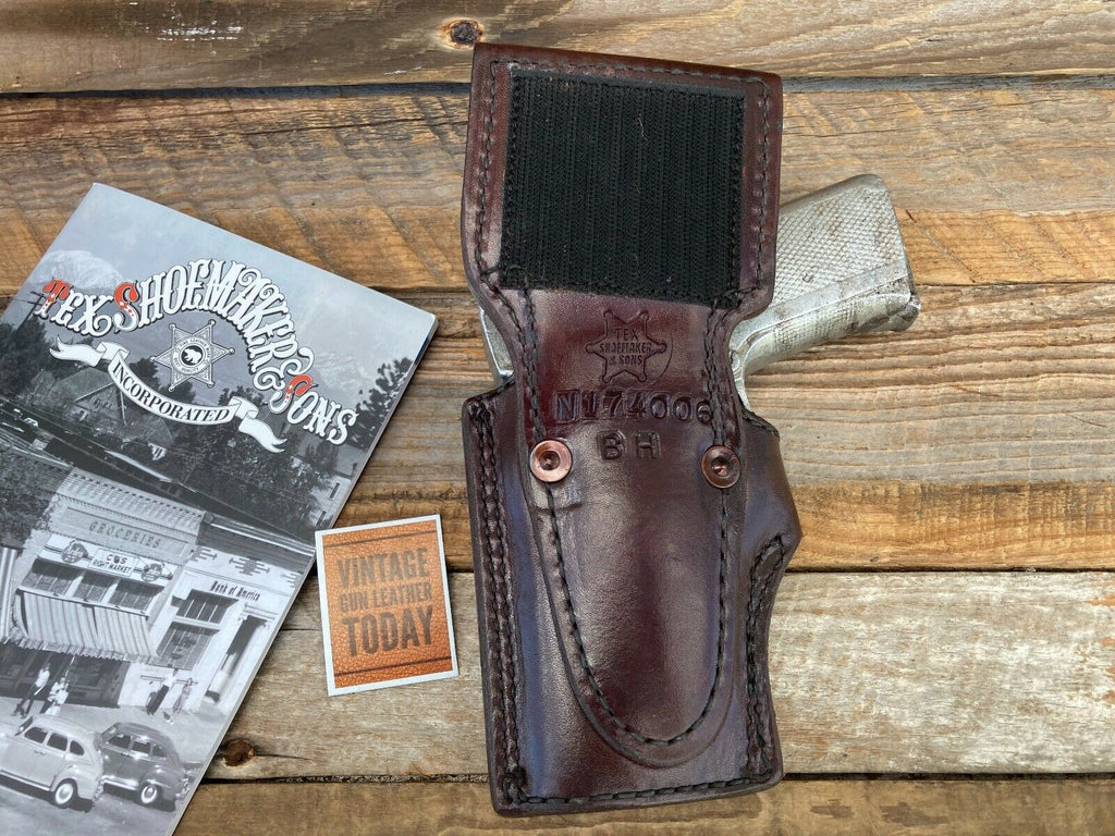 Beautiful Tex Shoemaker Cordovan Brown Leather Lined Holster For 4006 Bobbed